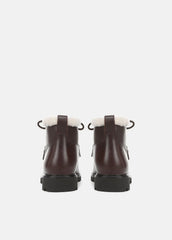 Sierra Shearling-Lined Lug-Sole Boot in Boots - CHILI BROWN