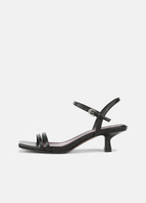 Tilda Leather Heeled Sandal in Heels - BLACK