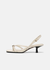 Tali Leather Slingback Sandal in Heels - MOONLIGHT