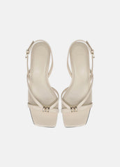 Tali Leather Slingback Sandal in Heels - MOONLIGHT
