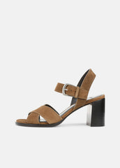 Salma Suede Heeled Sandal in Heels - ELMWOOD