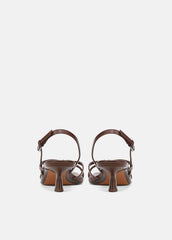 Tali Slingback Sandal in Heels - MOLTON BROWN