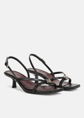 Tali Slingback Sandal in Heels - BLACK