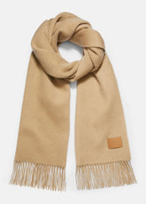 Double-Face Cashmere Scarf in Scarves & Hats - CAMEL