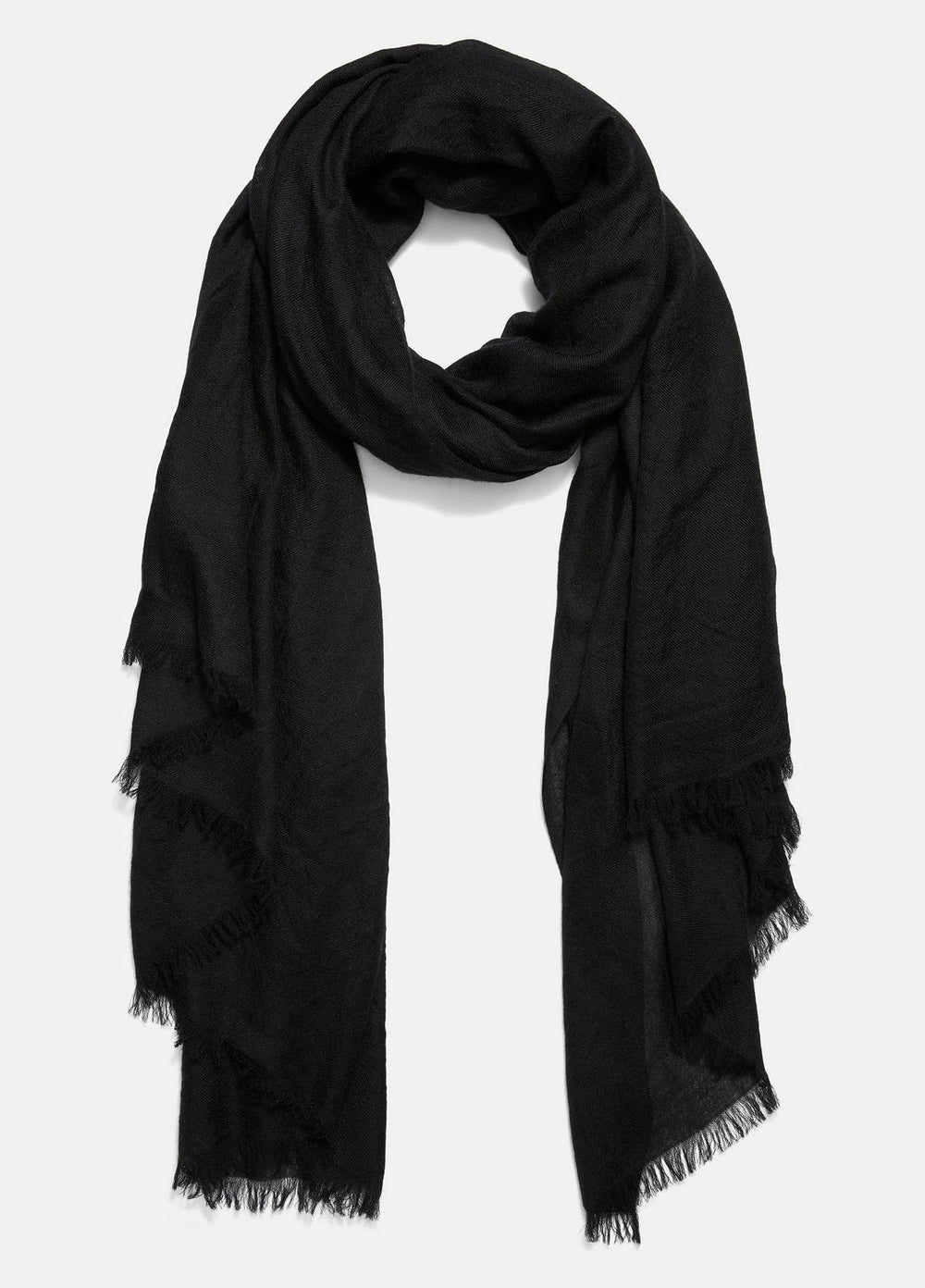 Lightweight Cashmere Scarf in Scarves & Hats - BLACK