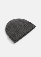 Donegal Cashmere Jersey Beanie in Scarves & Hats - CHARCOAL