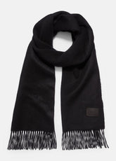 Double-Face Cashmere Scarf in Scarves & Hats - BLACK