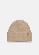 Plush Cashmere Chunky-Knit Beanie in Scarves & Hats - CAMEL
