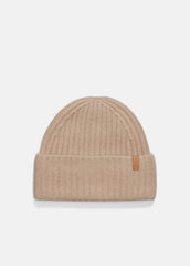 Plush Cashmere Chunky-Knit Beanie in Scarves & Hats - CAMEL
