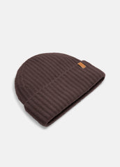 Plush Cashmere Chunky-Knit Beanie in Scarves & Hats - TRUFFLE