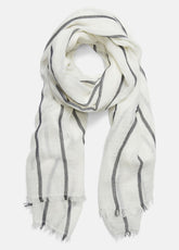 Cotton Gauze Awning Stripe Scarf in Scarves & Hats - PAPYRUS/COASTAL BLUE