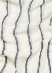 Cotton Gauze Awning Stripe Scarf in Scarves & Hats - PAPYRUS/COASTAL BLUE