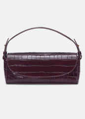 Sabrina Croc-Embossed Leather Mini Top-Handle Bag in Handbags - BORDEAUX