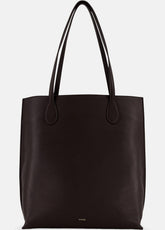 Athene Nappa Leather Tote in Handbags - CACAO