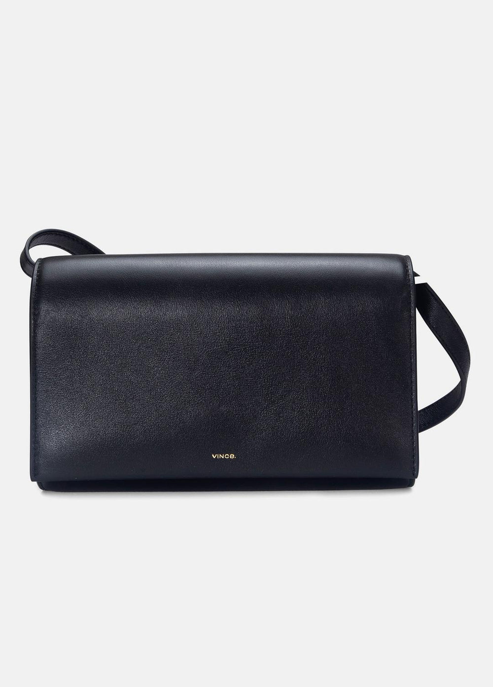 Leather Crossbody Wallet in Handbags - BLACK