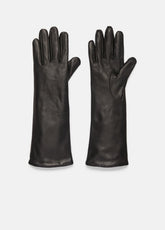 Cashmere-Lined Medium Leather Glove in Gloves - BLACK