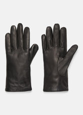 Cashmere-Lined Short Leather Glove in Gloves - BLACK