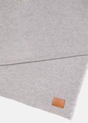 Cashmere Reverse Jersey Throw in Pillows & Blankets - HEATHER GREY