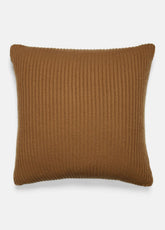 Wool and Cashmere Cardigan-Stitch Pillow in Pillows & Blankets - MINK