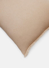 Cashmere Reverse Jersey Pillow in Pillows & Blankets - CAMEL