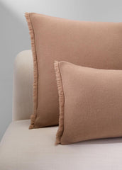 Cashmere Reverse Jersey Pillow in Pillows & Blankets - CAMEL