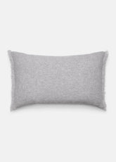 Cashmere Reverse Jersey Rectangle Pillow in Pillows & Blankets - HEATHER GREY