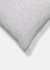 Cashmere Reverse Jersey Rectangle Pillow in Pillows & Blankets - HEATHER GREY