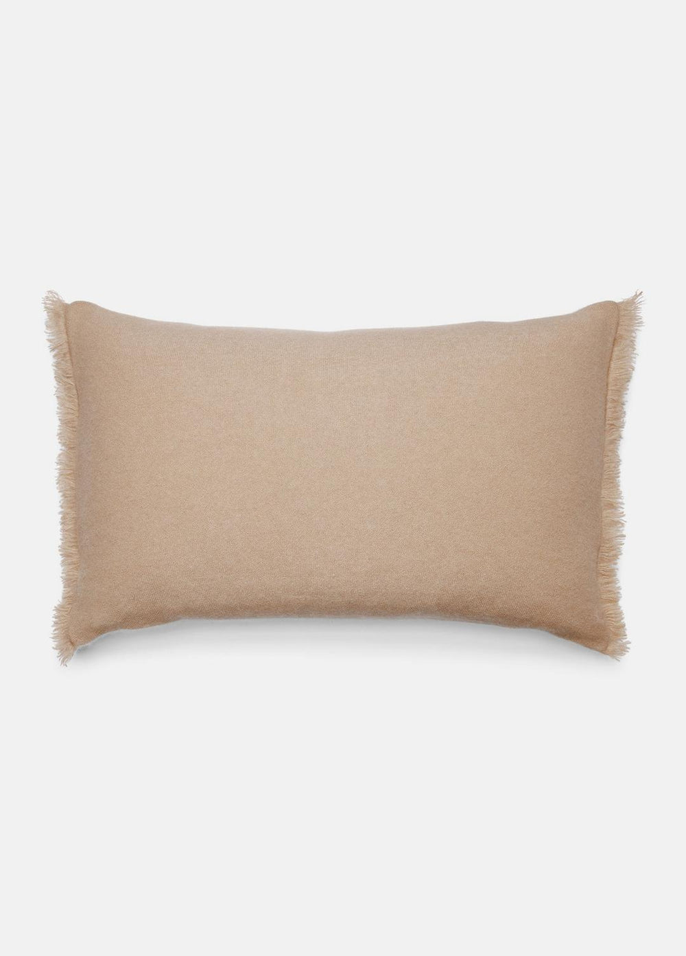 Cashmere Reverse Jersey Rectangle Pillow in Pillows & Blankets - CAMEL