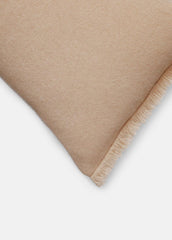 Cashmere Reverse Jersey Rectangle Pillow in Pillows & Blankets - CAMEL