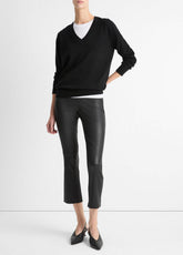 Cashmere Weekend V-Neck Sweater in Vince Products Women - BLACK