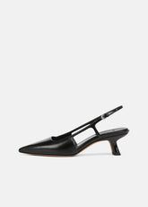 Bianca Leather Slingback Heel in Vince Products Women - BLACK