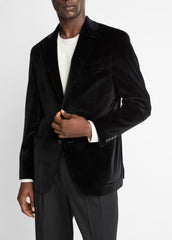Cotton Velvet Classic Sport Coat in Blazers - BLACK