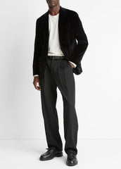 Cotton Velvet Classic Sport Coat in Blazers - BLACK