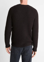 Utility Shaker Merino Wool Sweater in Crew Neck - HEATHER MISSION