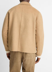 Splittable Wool-Blend Zip-Front Jacket in Jackets - CAMELLO