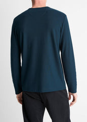 Pima Cotton Piqué Long-Sleeve T-Shirt in Long Sleeve - RAPIDS
