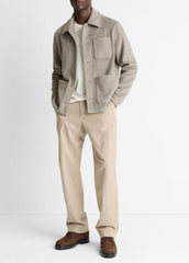 Double-Knit Chore Jacket in Jackets - DARK DUNE/LIGHT DUNE