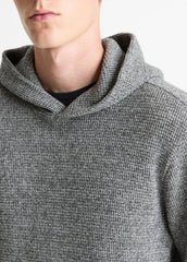 Brushed Waffle Hoodie in Sweatshirts & Hoodies - HEATHER BLACK