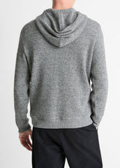 Brushed Waffle Hoodie in Sweatshirts & Hoodies - HEATHER BLACK