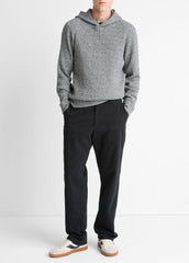 Brushed Waffle Hoodie in Sweatshirts & Hoodies - HEATHER BLACK