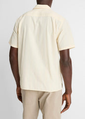 Union Stripe Cotton Short-Sleeve Loop-Collar Shirt in Short Sleeve - MEADOWLARK