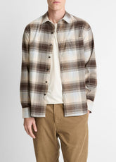 Missoula Plaid Button-Front Shirt in Long Sleeve - WHITECAP COMBO