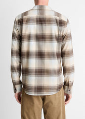 Missoula Plaid Button-Front Shirt in Long Sleeve - WHITECAP COMBO