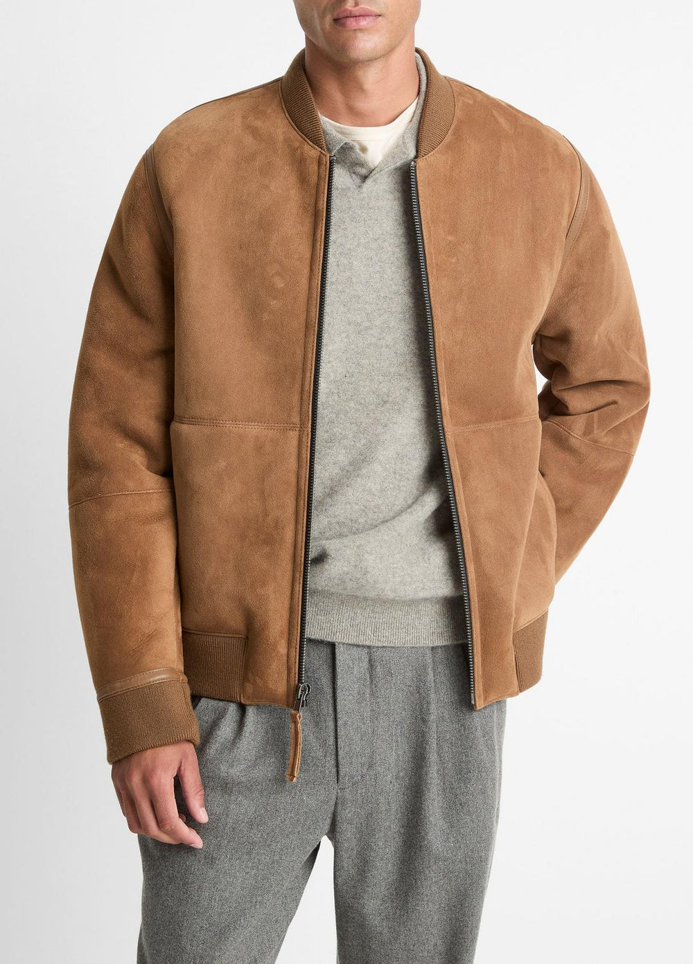 Shearling Bomber Jacket in Jackets - HIGHLAND