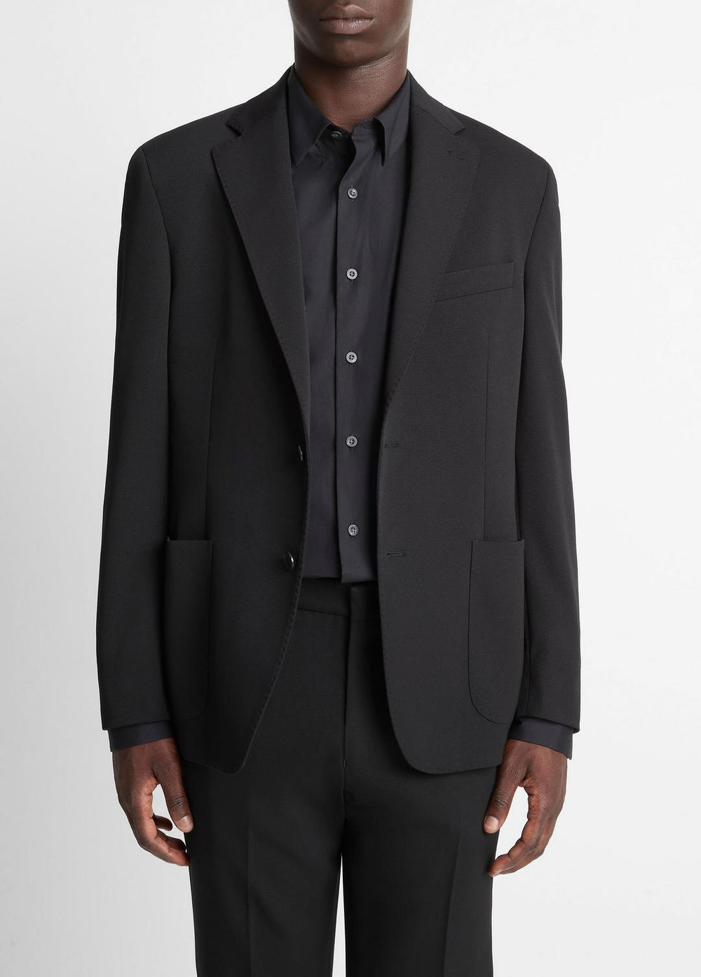 Stretch-Wool Relaxed Sport Coat in Blazers - BLACK