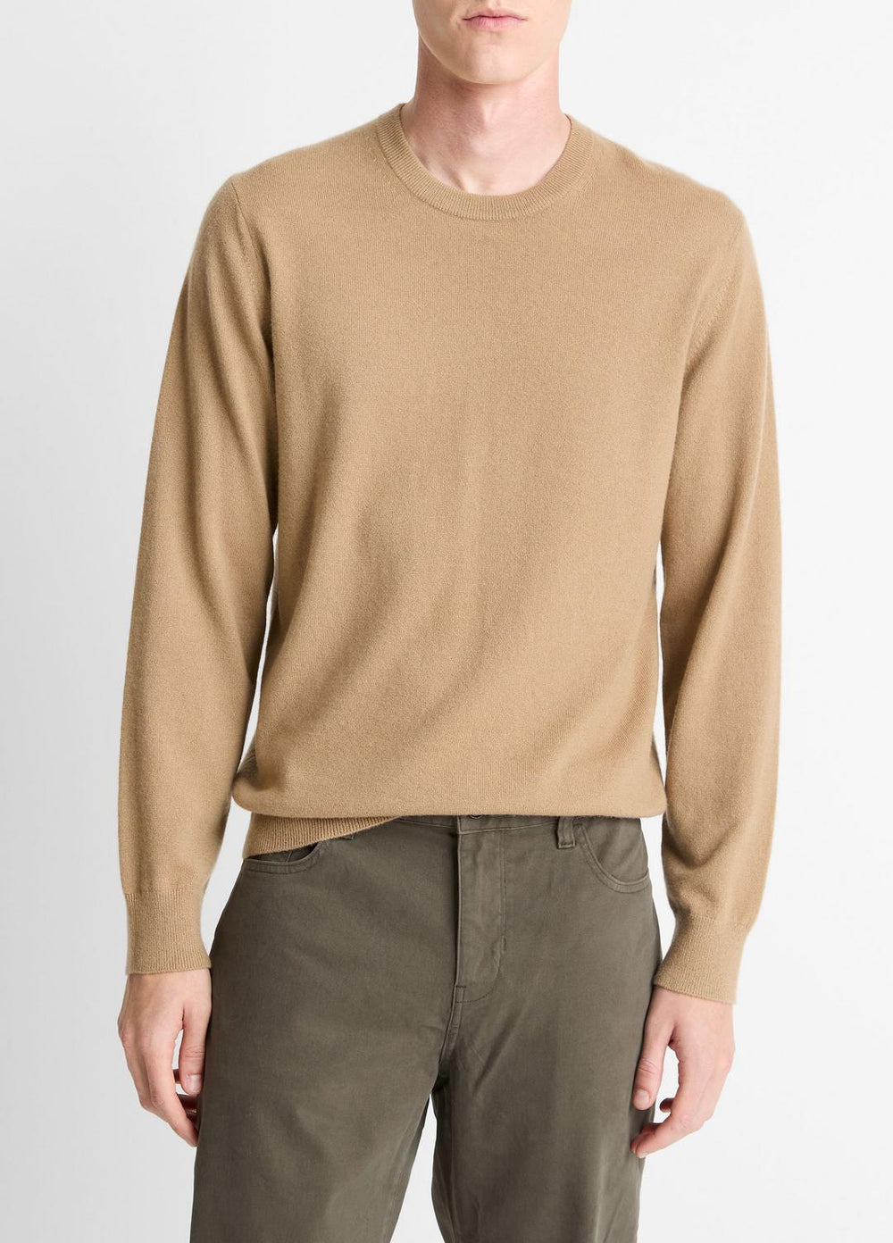 Cashmere Crew Neck Sweater in Crew Neck - CAMELETTO
