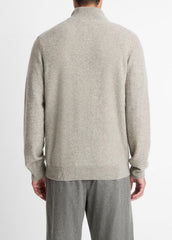 Plush Cashmere Quarter-Zip Sweater in Quarter Zip - HEATHER MOUSE