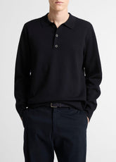 Italian Merino Wool Milano Polo Sweater in Sweaters - COASTAL BLUE