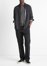 Double Face Long Sleeve in Long Sleeve - HEATHER BLACK