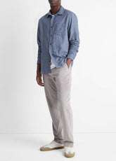 Double Face Long Sleeve in Long Sleeve - CHAMBRAY